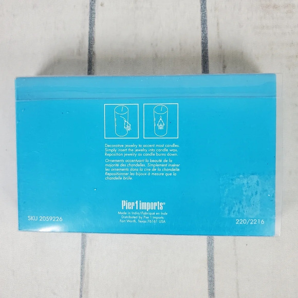 2/$25 Pier 1 Imports Candle Jewelry  Silver Metal Butterflies Set of 6 - Picture 7 of 14